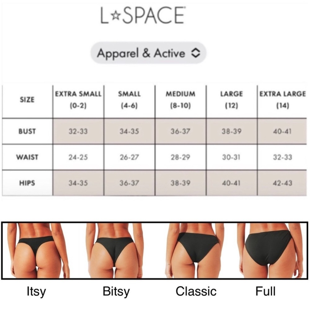 L*Space Maggie Roger Bikini Bottoms Over‎ the Rainbow NWT - Picture 7 of 12